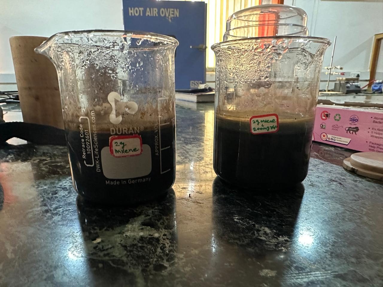 MXene dispersions prepared for the composite