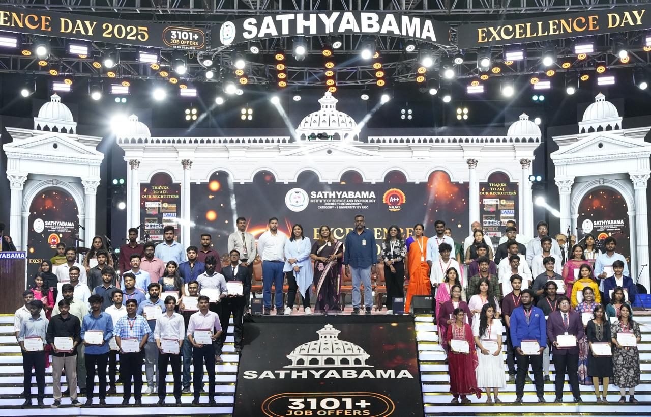 Excellence Day 2025 — awardees on stage